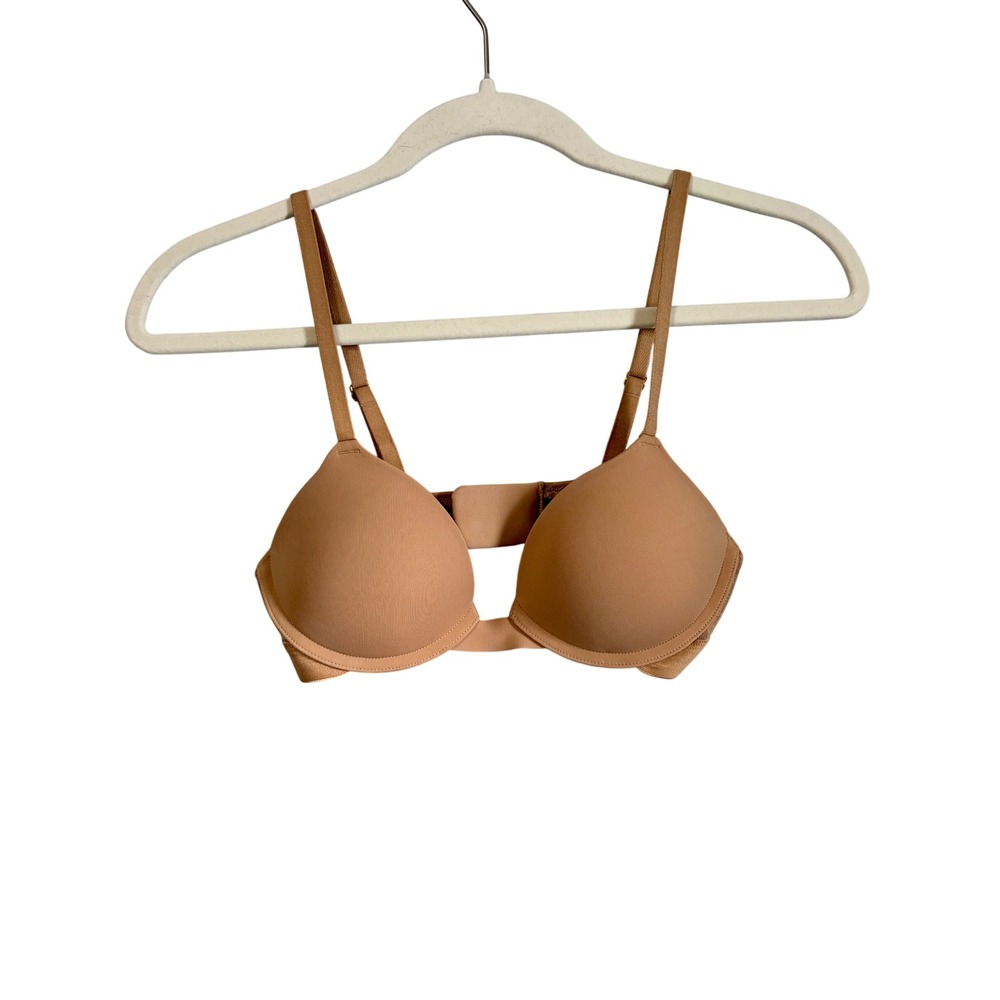 Pepper All You Everyday Bra Tan Nude Small Bust 32A Underwire Molded Cup